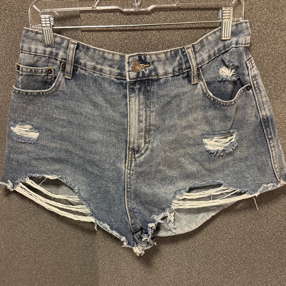 Project Rebel Distressed Denim Junior Shorts size 13